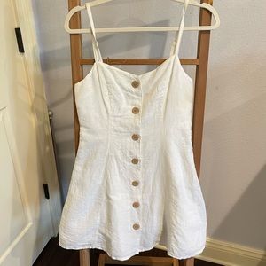 UO white button down dress